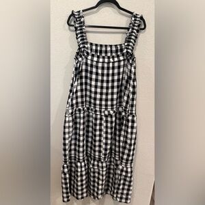 Old Navy Black and White Gingham Dress